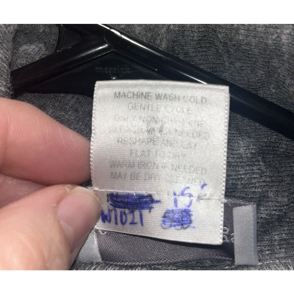 Soft Surroundings Womens Gray Side Zip Long Sweat Shirt L Casual Comfort Cozy - Picture 4 of 9